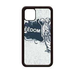 Imagem de Capa Hip-Hop Freedom Religion Angel Pattern para iPhone 12 Pro Max para Apple Mini Mobile Case Shell