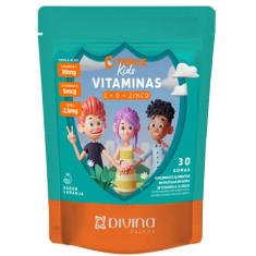 Imagem de C-Triple Kids Vitaminas C + D + Zinco Com 30 Gomas Sabor Laranja – Divina Pharma