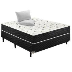 Imagem de Cama Box Conjugado Viúva Sp Móveis Molas Ensacadas - 43X128x188cm