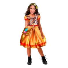 Imagem de Vestido Festa Junina Cangaceira Bebê + Bolsa e Tiara - Fantasias Carol