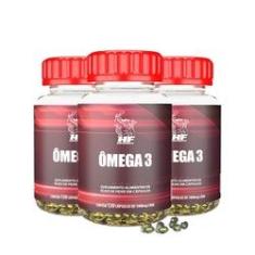 Imagem de 3x Ômega 3 - Óleo De Peixe 1000mg 120 Caps Hf Suplements