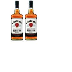Imagem de Kit Whiskey Jim Beam Bourbon 1L 2 unidades