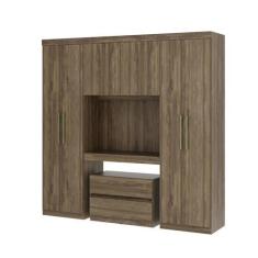 Imagem de Guarda Roupa Casal 6 Portas 2 Gavetas Porto Legno com Escrivaninha Carraro