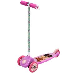 Imagem de Patinete Barbie Rosa 3 Rodas Alumínio - F0054-9 fun