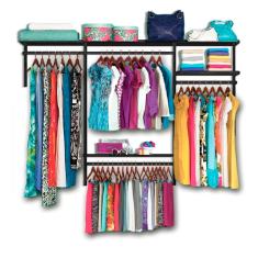 Imagem de Roupeiro aramado quarto pequeno closet feminino solteiro 2,20 pt