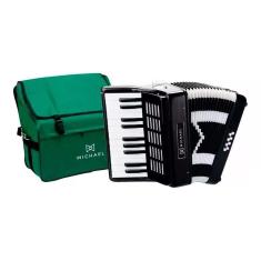 Imagem de Acordeon 8 Baixos Preto Sólido Michael Acm0822 Spb