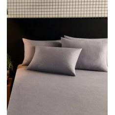 Imagem de Lençol Avulso Liso Casal Fusion Vivaldi Cinza