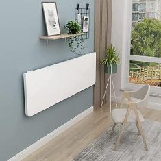 Imagem de Mesa abatible moderna y minimalista, mesa plegable montada en la pared, escritorio para computadora portátil, estación de trabajo flotante, para el hogar, oficina, estudio (70x35cm