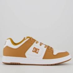 Imagem de Tênis DC Manteca 4 Branco e Marrom-Masculino