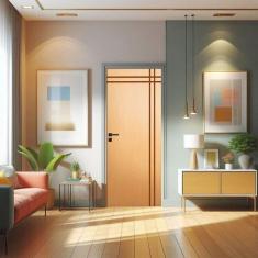 Imagem de Porta De Madeira Bondoor 210x112cm Friso 03 Jb Portas Angelim