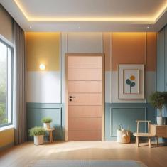 Imagem de Porta de Madeira Maciça 210x110cm Friso 07 Jb Portas Curupixá