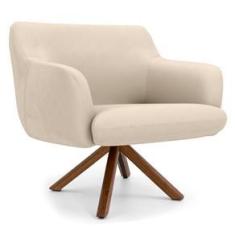 Imagem de Poltrona Decorativa Para Sala de Estar Jade D02 Veludo Liso D -153