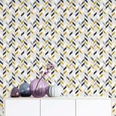 Imagem de Papel De Parede Adesivo Chevron N011157 Rolo 0,58X3M