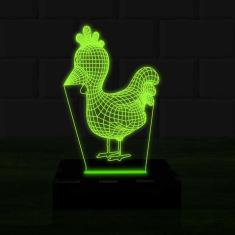 Imagem de Luminária Led 3D Galinha Abajur