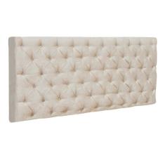 Imagem de Cabeceira Painel Cristal para Cama Box Casal 1,60 m Suede Bege - D'Rossi