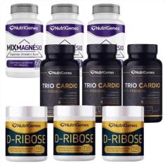 Imagem de 3X Trio Cardio +3X D Ribose + 3X Mix Magnésio - Nutrigenes