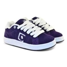 Imagem de Tênis Qix Combat Suede Roxo/Branco