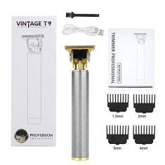 Imagem de Aparador de cabelo profissional TOPmontain sem fio, com lâmina em T, Dragão e fênix