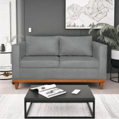 Imagem de Sofá 2 e 3 Lugares Europa 180cm Conforto e Elegância Corano Cinza