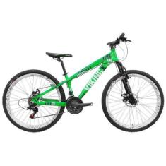 Imagem de Bicicleta Aro 26 Viking TuffX25 Freeride  21V Verde Preto