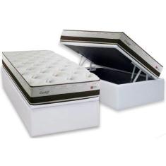Imagem de Cama Box Baú Solteiro: Colchão Molas Herval Maxspring Cardiff + Base C