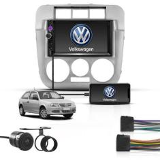 Imagem de Kit Central Multimidia 2 Din Mp5 Espelha Volks Gol G4 Prata - First Op