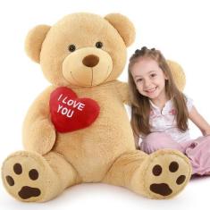 Imagem de Bicho de pelúcia Teddy Bear MaoGolan Giant de 36 polegadas Eu te amo