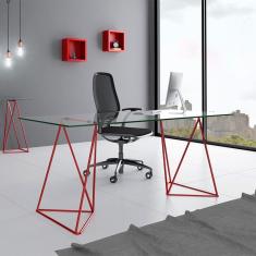 Imagem de Mesa para Computador Leblon Vermelha