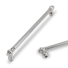 Imagem de POVEFONK Pacote com 10 puxadores de armário de cozinha de níquel acetinado escovado 7,5 polegadas (192 mm) puxadores de armário de cozinha puxadores de gaveta puxadores de gaveta puxadores de gaveta