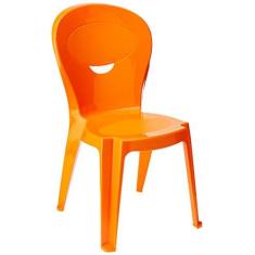 Imagem de Cadeira Plástica Monobloco Infantil Vice Tramontina Laranja