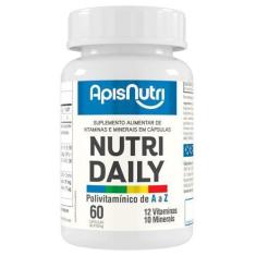 Imagem de Nutridaily Polivitamínico Min. A A Z 450Mg 60 Cáps Apisnutri