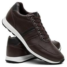 Imagem de Tenis Masculino Jogger Casual Conforto - Café/37