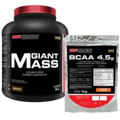 Imagem de Kit Giant Mass 3 Kg + Bcaa 4.5 1Kg - Bodybuilders