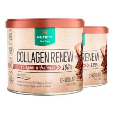 Imagem de Kit 2 Collagen Renew Colágeno Hidrolisado Chocolate Nutrify 300G