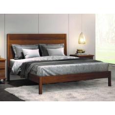 Imagem de Cama Casal Madeira Maciça 1,40M - Lisboa - Móveis Montanhês