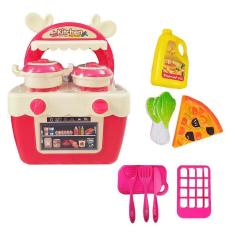 Imagem de Brinquedo Cozinha Feliz Fogão E Acessórios Vermelho