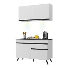 Imagem de Armário de Cozinha Compacta 2 peças com Leds Mp2012.964 Veneza Up Multimóveis Branco