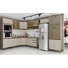 Imagem de Cozinha Modulada Conect Com 11 Peças Duna/Cristal - Henn