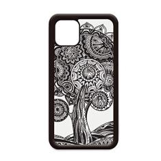 Imagem de Capa preta e branca com flor de girassol para iPhone 12 Pro Max para Apple Mini Mobile Case Shell