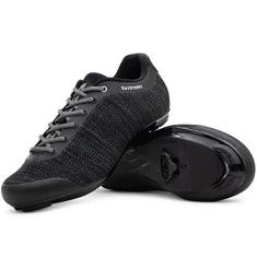 Imagem de Tommaso Strada Aria Knit Lace Up Dual Compatível Ciclismo Tênis e Bundle, SPD, Delta, Preto, Preto, 9