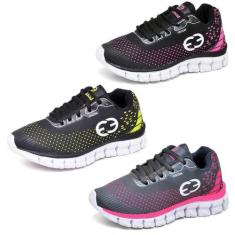 Imagem de Kit 3 Tênis Infantil Feminino Evoltenn Impacto Verde, Verde, 33