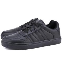 Imagem de Tênis Casual em Couro Masculino Mr. Gutt Branco, Preto, Mulher, 44