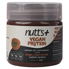 Imagem de Creme de Castanhas Vegan Protein Dark Chocolate Nutts Mais (200g)