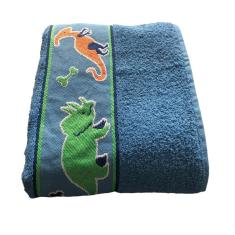 Imagem de Toalha de Banho Infantil Camesa Dinos Azul - 1 unidade