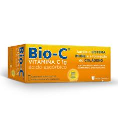 Imagem de Vitamina C Bio-C 1g com 10 comprimidos efervescentes União Química 10 Comprimidos Efervescentes