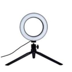 Imagem de Iluminador Ring Light Anel Led 3cm Make Fotos com Tripé Selfie Maquiagem Challenge