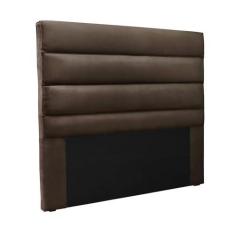 Imagem de Cabeceira Cama Box Casal 140 cm Arles Veludo Marrom S04 - D'Rossi
