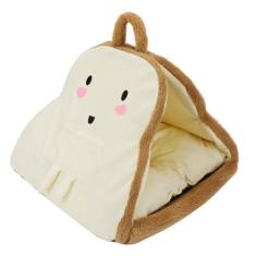 Imagem de Ioensy Cama de gato em formato de torrada para gatos internos, cama para gatinhos, lavável, almofada espessa, antiderrapante, cama de inverno para cachorros, eu