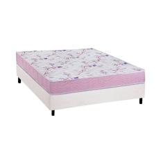 Imagem de Cama Box Viúva: Colchão Espuma D33 Ortobom Physical Hiper Resistente 17 + Base CRC Courano White (128x188)