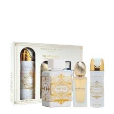 Imagem de Kit Lataffa Perf Bade E Al Oud Honor E Glory - EdP 100ml + Hair Mist 50ml + Perfume Spray 200ml